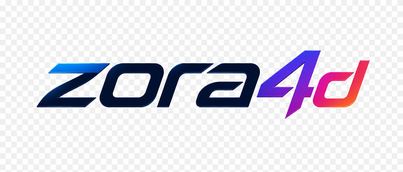 Logo zora4d berwarna cerah